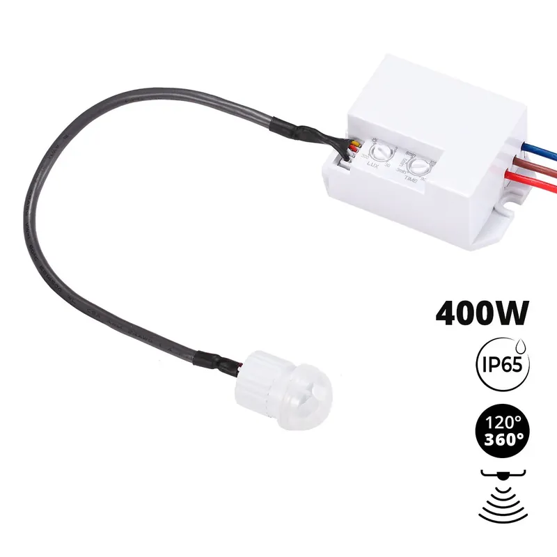 Sensor de movimiento PIR - Superficie - 120°/ 360° - 400W - IP65 Oferta Flash