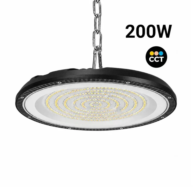 Campana LED industrial UFO - CCT - 200W - 90º - 100lm/w - IP65 Gran Oferta