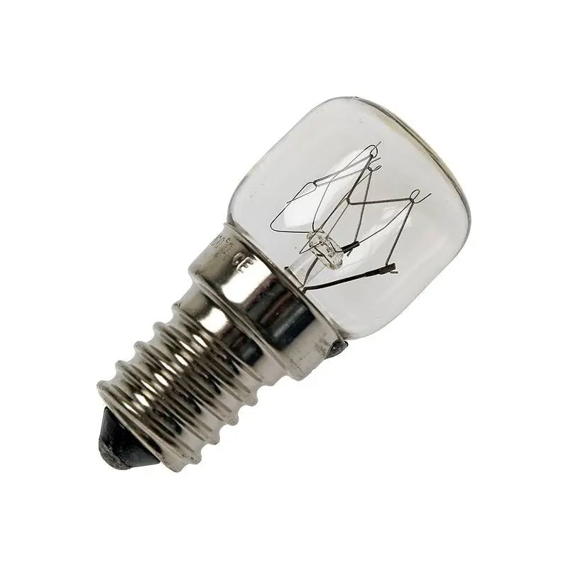 Lámpara incandescente | Pequeña casquillo E14 | Lámpara de tubo | Lámpara de horno | Transparente | 25mm | 25W Comprar En Línea