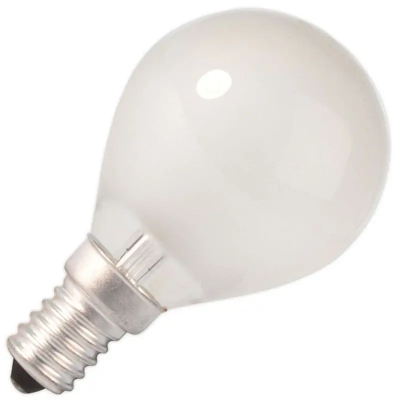 Marca Reconocida Calex | Lámpara incandescente | Pequeña casquillo E14 | Lámpara de bola | Mat | 45mm | 10W