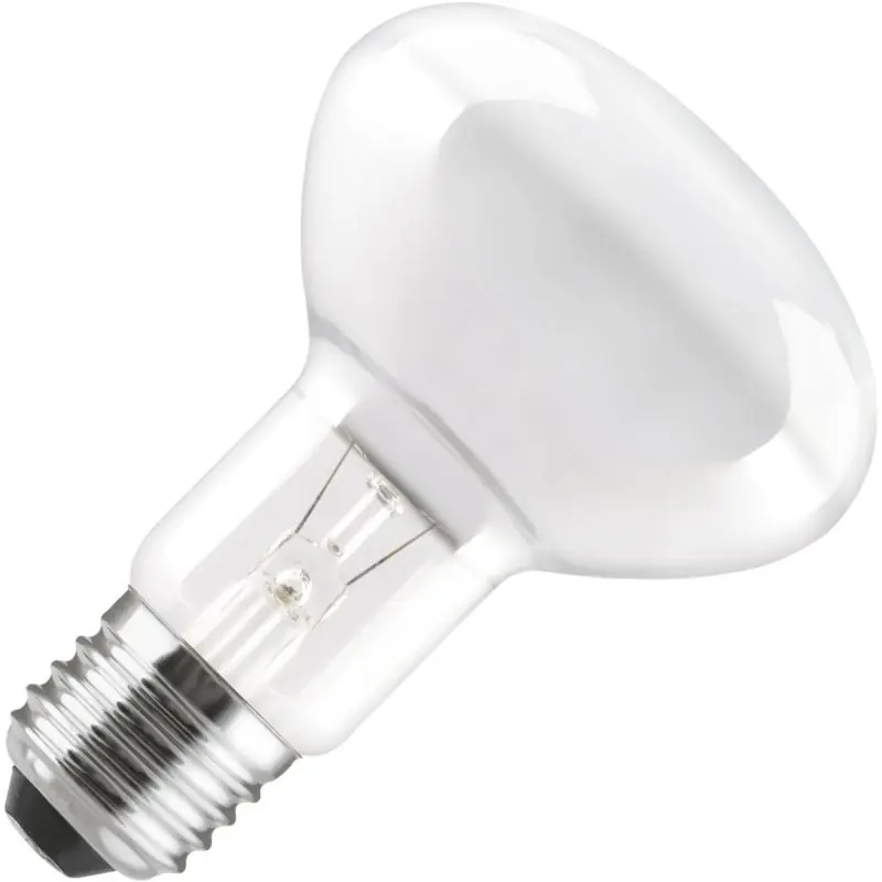 Marca Reconocida Lámpara incandescente | Casquillo grande E27 | Lámpara reflector | Mat | 80mm | 60W