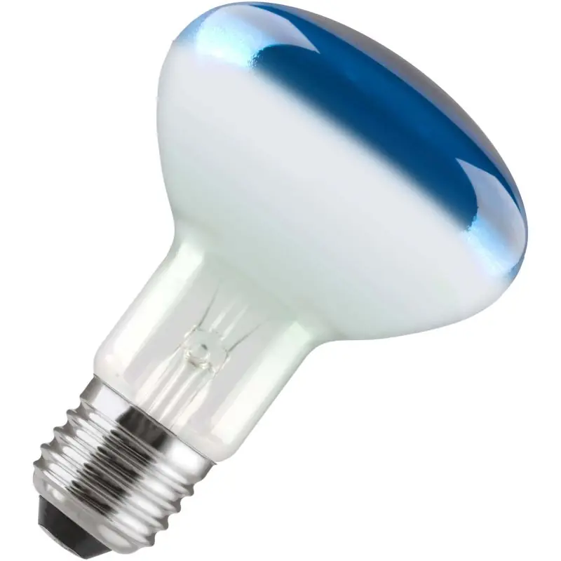 Bombilla | Casquillo grande E27 | Reflector | Azul | 80mm | 60W Directo De Fábrica