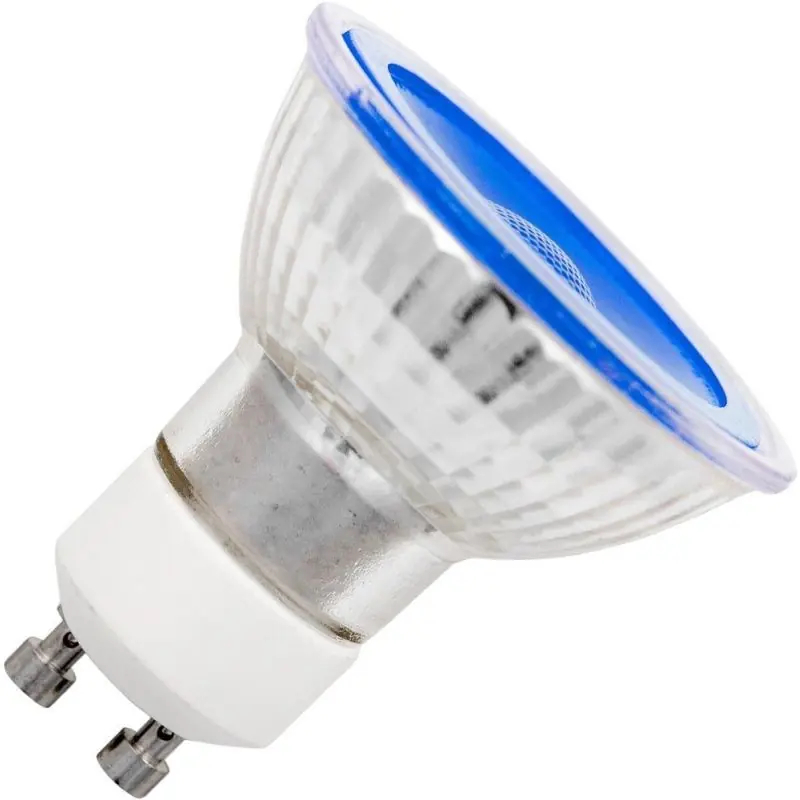 SPL | Bombilla LED | Empalme GU10 | Spot | Azul | 50mm | 5W Entrega Rápida