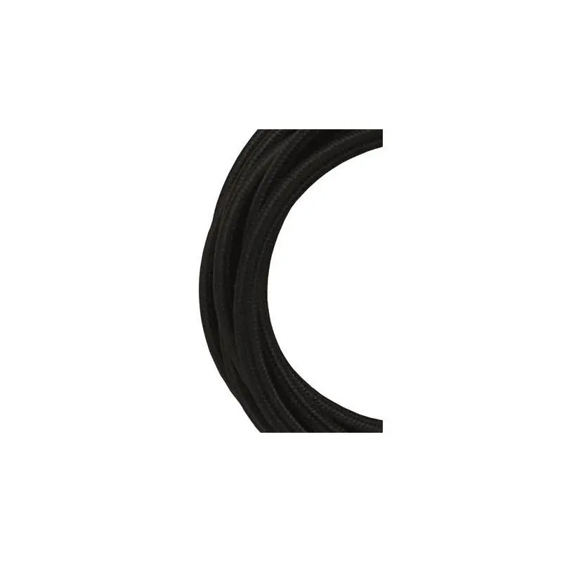 A Buen Precio Bailey cable de tela 3 hilos negro 3 m