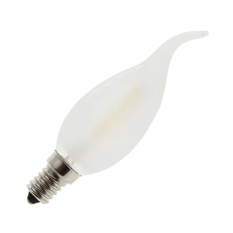 Últimas Unidades Lighto | Filamento LED | Pequeña casquillo E14 | Punta de lámpara de vela | Mat | 35mm | 2W