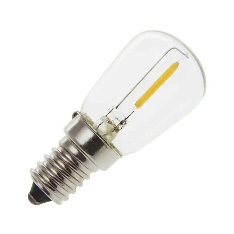 Lighto | Filamento LED | Pequeña casquillo E14 | Lámpara de tubo | Transparente | 26mm | 1W Oferta Limitada