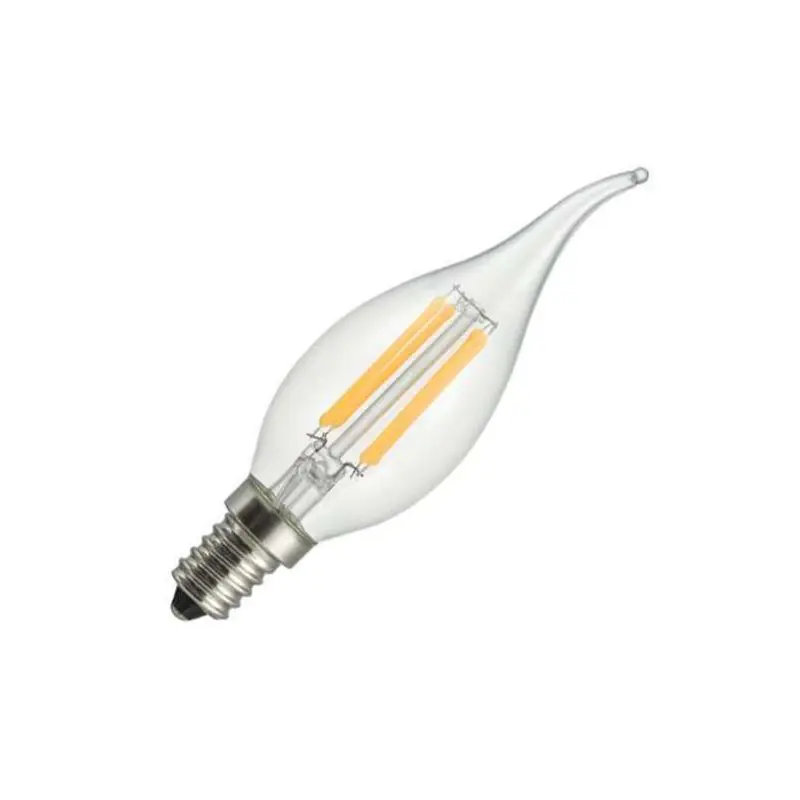 Promoción Exclusiva SPL | Bombilla LED tipo vela con punta | Pequeña casquillo E14 | 4W Regulable