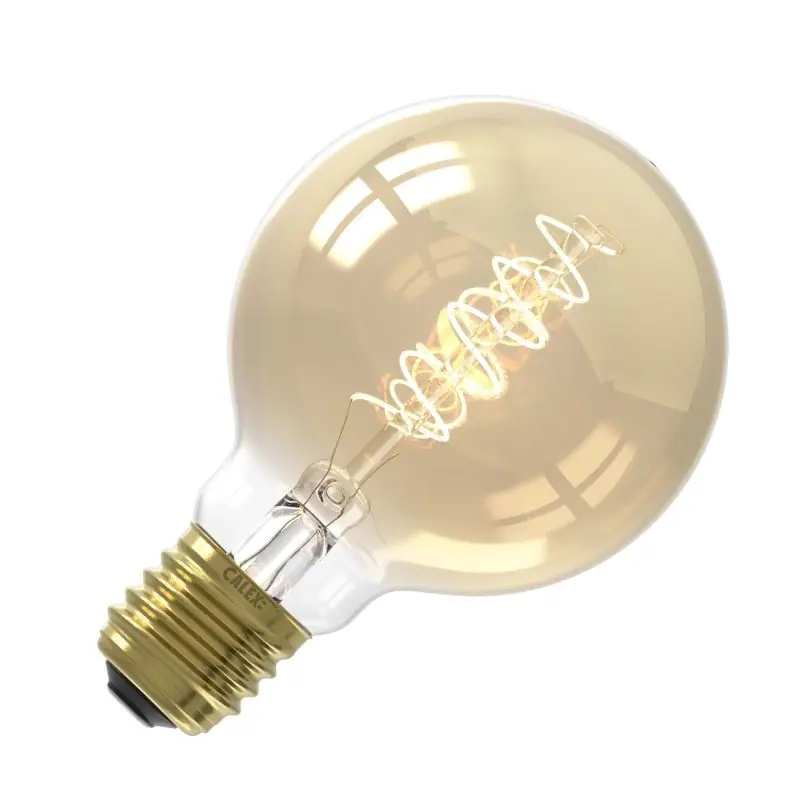 Precio Reducido Calex | Filamento LED | Casquillo grande E27 | G80 | Globo | Oro | 3.8W