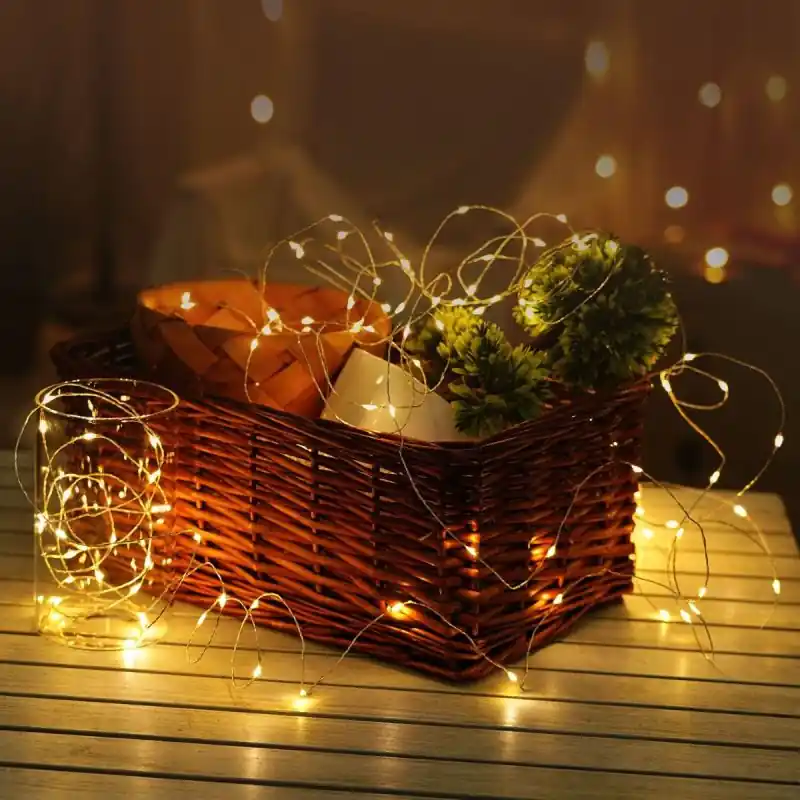 Novedad Modee | Luces de Navidad Cadena de luces LED | 10m | 100 Luces | IP44 | Luz blanca cálida