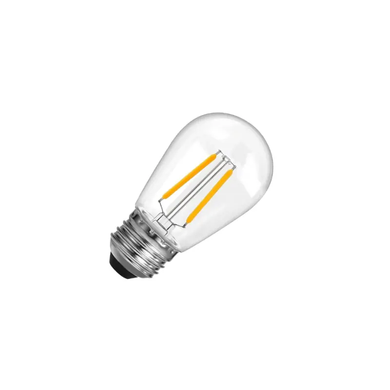 No Te Lo Pierdas Lighto | Filamento LED | Casquillo grande E27 | Transparente | Lámpara de bola | 45mm | 2W | Regulable | Apto para cable de pantalla
