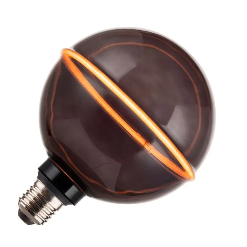 Directo De Fábrica Lighto | Lámpara LED | Casquillo E27 | Globelamp | Cristal ahumado | G130 | 130mm | 4W