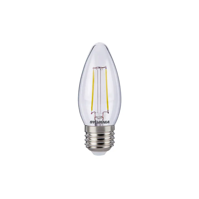 Últimas Unidades Sylvania ToLEDo E27 Vela con Filamento Clara 4W 420lm - 827 Luz muy Cálida | Reemplazo 40W
