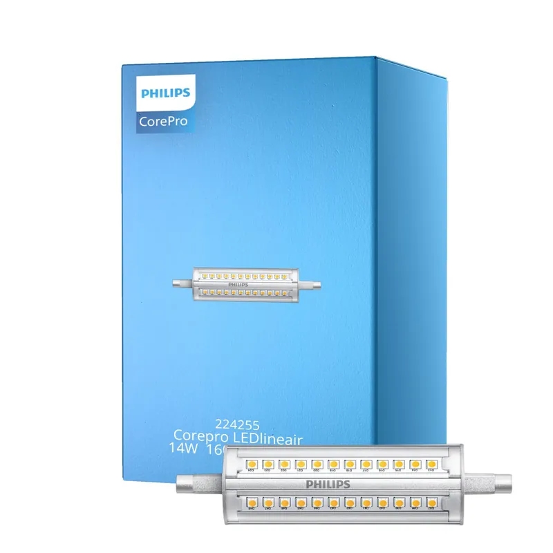 Última Oportunidad Philips Corepro LED Lineair R7s 118mm 14W 1600lm - 830 Luz Cálida | Regulable - Reemplazo 100W