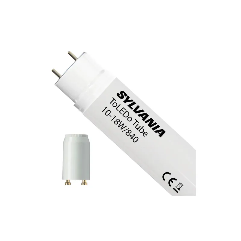 Sylvania Tubo LED T8 ToLEDo (EM/Mains) Standard Output 10W 1000lm - 840 Blanco Frio | 60cm - Reemplazo 18W Bestseller