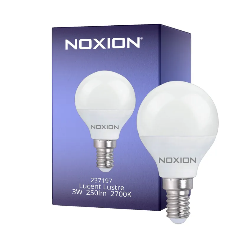 Envío Inmediato Noxion Lucent Lustre LED E14 Esférica Mate 3W 250lm - 827 Luz muy Cálida | Reemplazo 25W