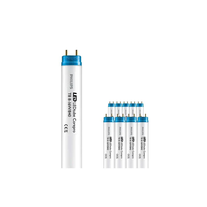 Promoción Exclusiva Multipack 10x Philips Tubo LED T8 CorePro (EM/Mains) Standard Output 8W 800lm - 840 Blanco Frio | 60cm - Reemplazo 18W