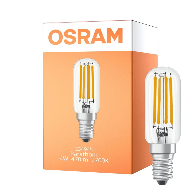 Osram Parathom LED E14 Tubular Special con Filamento Clara 4W 470lm - 827 Luz muy Cálida | Reemplazo 40W Imprescindible (Must-Have)