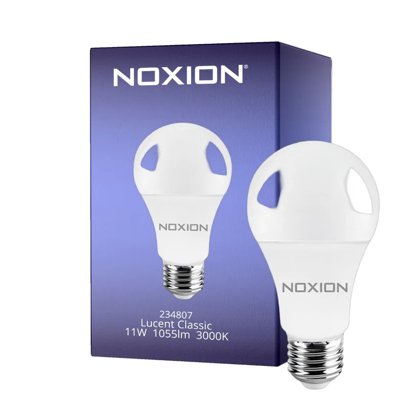 Noxion Lucent Classic LED E27 Pera Mate 11W 1055lm - 830 Luz Cálida | Reemplazo 75W Devolución Gratuita