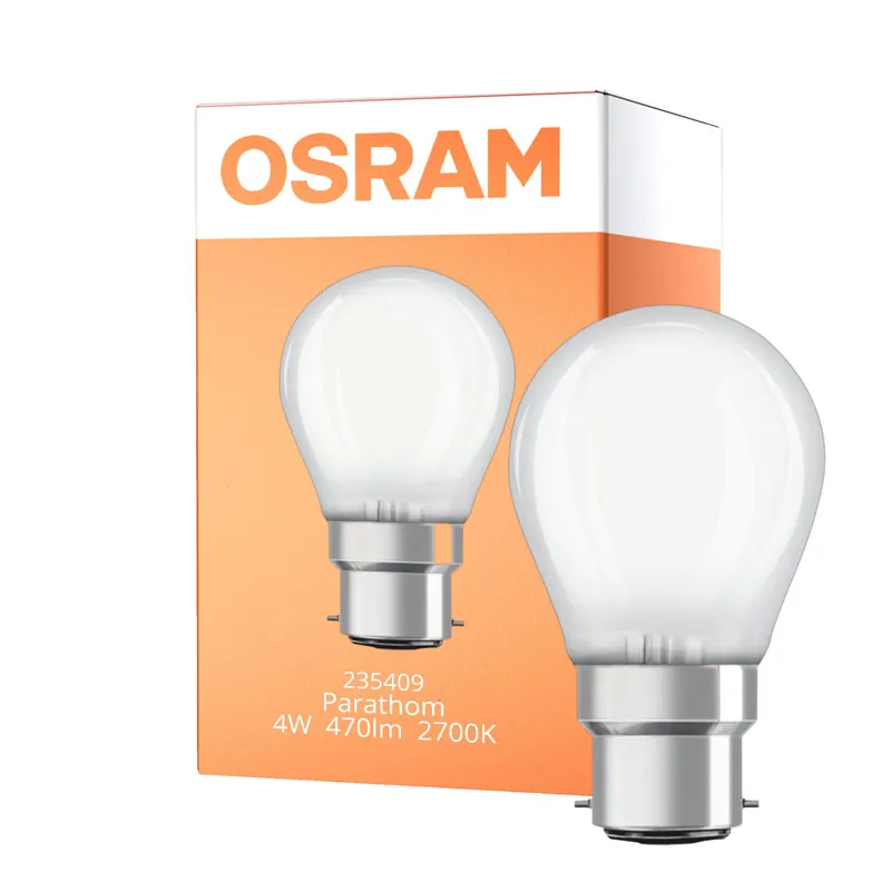 Osram Parathom Retrofit Classic LED B22d Esférica con Filamento Mate 4W 470lm - 827 Luz muy Cálida | Reemplazo 40W Precio De Fábrica