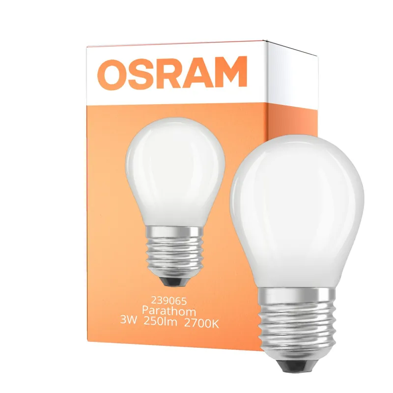 A Buen Precio Osram Parathom Retrofit Classic LED E27 Esférica Mate 3W 250lm - 827 Luz muy Cálida | Reemplazo 25W