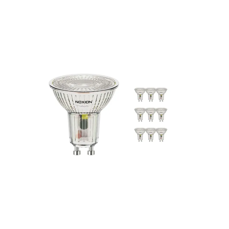 Multipack 10x Noxion Foco LED GU10 PAR16 4W 390lm 36D - 830 Luz Cálida | Reemplazo 50W Gran Oferta