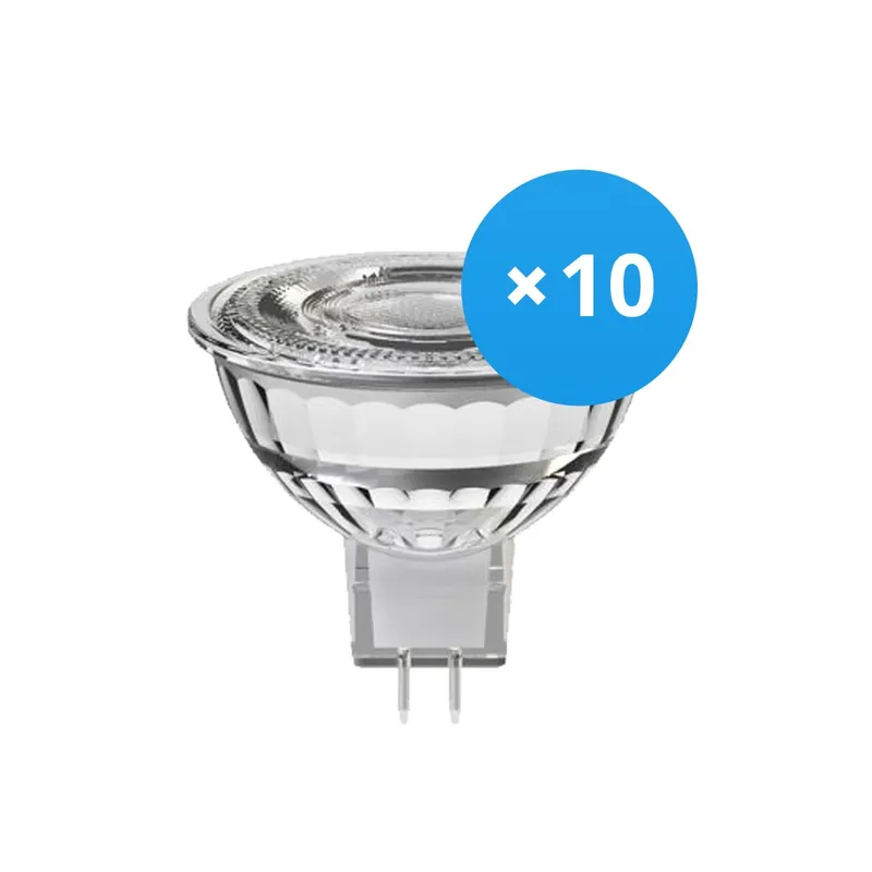 Multipack 10x Noxion Foco LED GU5.3 MR16 7.5W 621lm 36D - 830 Luz Cálida | Regulable - Reemplazo 50W Gran Oferta