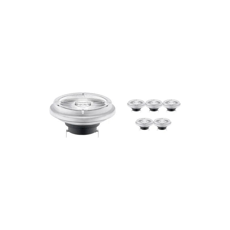 Multipack 6x Philips MASTER LED Foco G53 AR111 11W 620lm 24D - 927 Luz muy Cálida | Mejor reproducción de color - Regulable - Reemplazo 50W Garantía De Devolución De Dinero