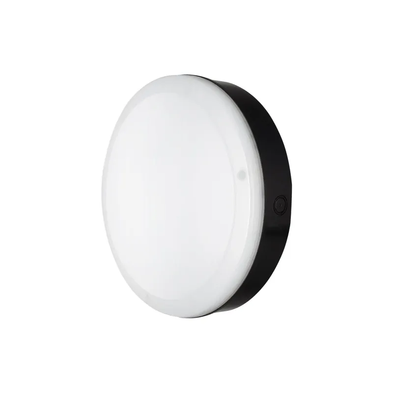 Ledvance Plafón LED Techo/Pared 300 Negro 15W 1400lm - 840 Blanco Frio | 300mm - IP65 - Sensor de movimiento y luz - Emergency Comprar En Línea