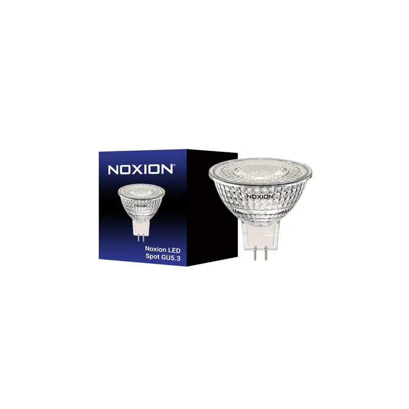Noxion Foco LED GU5.3 MR16 5.3W 470lm 36D - 827 Luz muy Cálida | Regulable - Reemplazo 35W Solo Por Tiempo Limitado