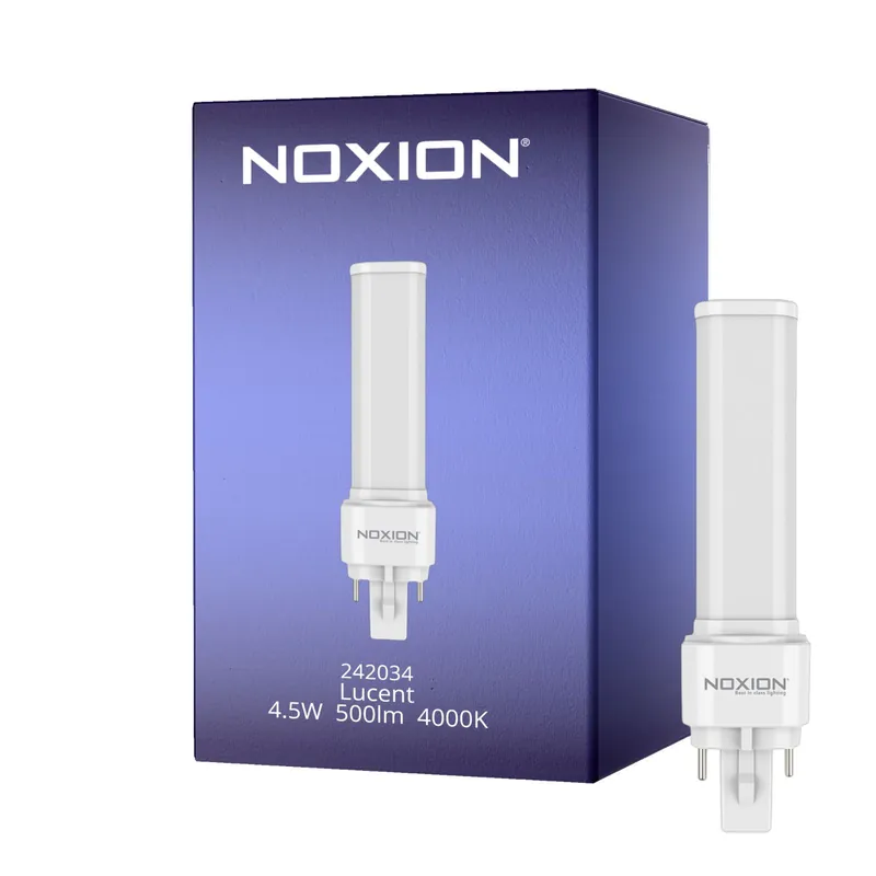 Compra Ahora Noxion Lucent PL-C LED 4.5W 500lm - 840 Blanco Frio | 2-Pines - Reemplazo 10W
