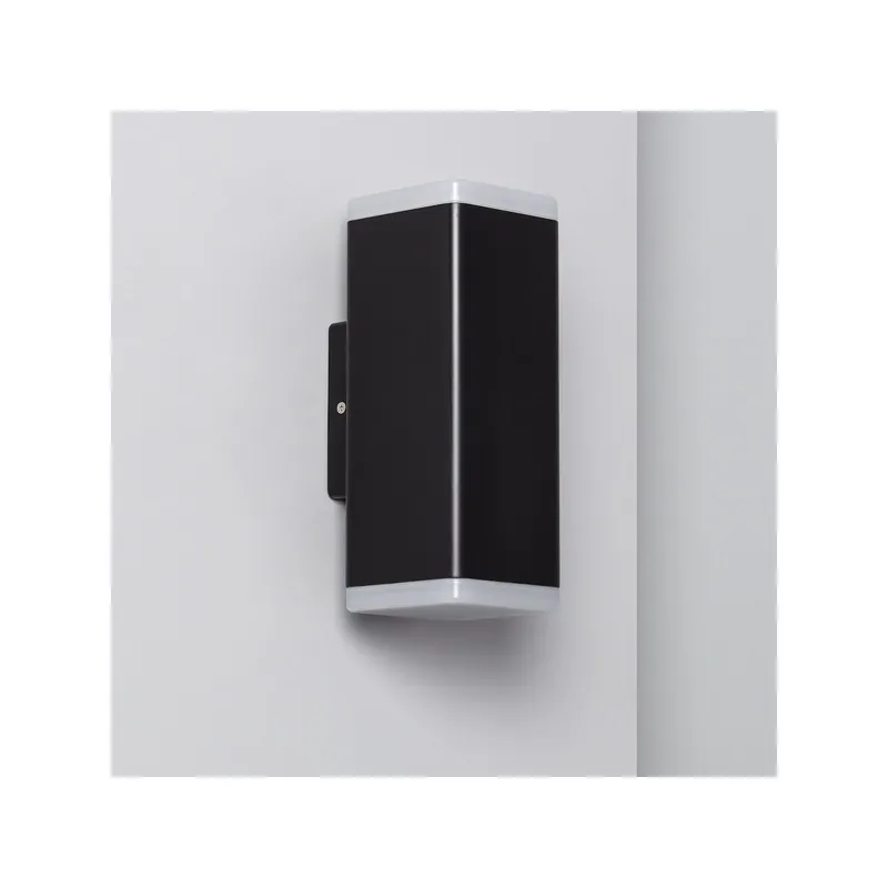 Luz de pared Montadas en superficie Bulkhead LED Miseno Iluminación doble cara SMD2835 12W 500lm 3000K IP54 Negro | Luz Cálida Oferta Especial