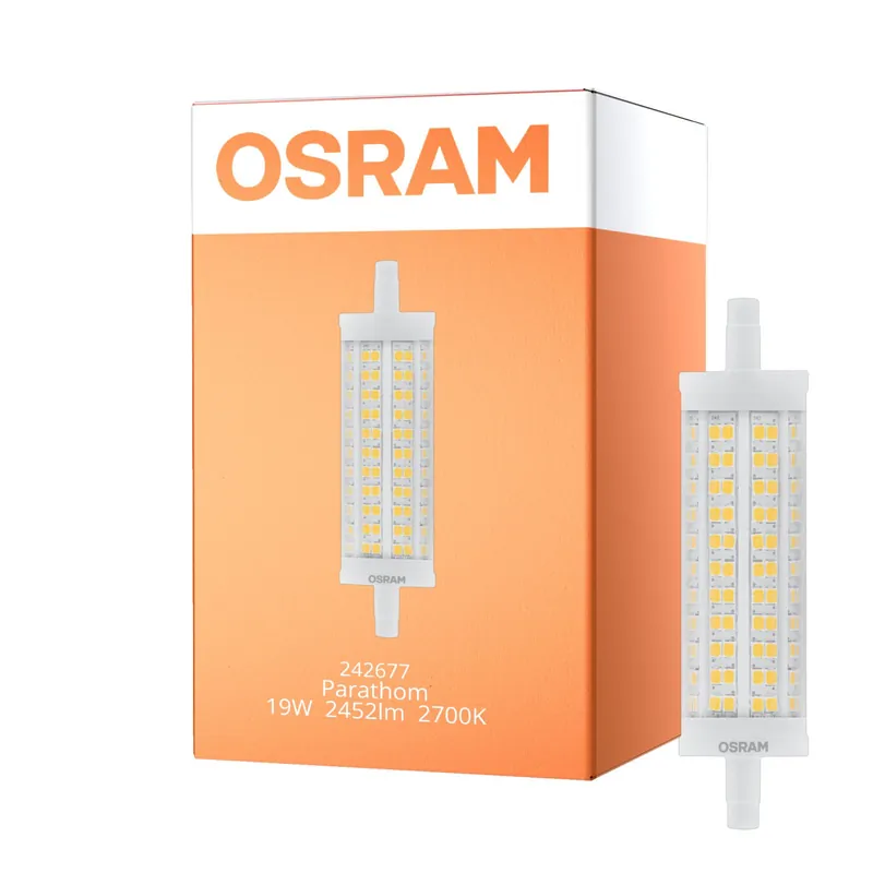 Osram Parathom Line LED R7s 118mm 19W 2452lm - 827 Luz muy Cálida | Regulable - Reemplazo 150W Entrega Rápida