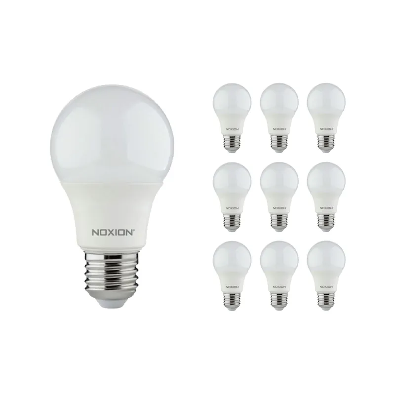Compra Hoy Multipack 10x Noxion Lucent Classic LED E27 Pera Mate 4.9W 480lm - 830 Luz Cálida | Reemplazo 40W