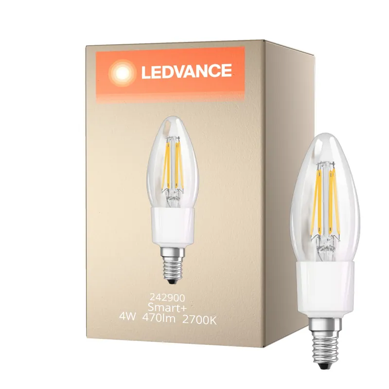 Bestseller Ledvance Smart+ Wifi E14 Vela Classic con Filamento 4W 470lm - 827 Luz muy Cálida | Regulable - Reemplazo 40W
