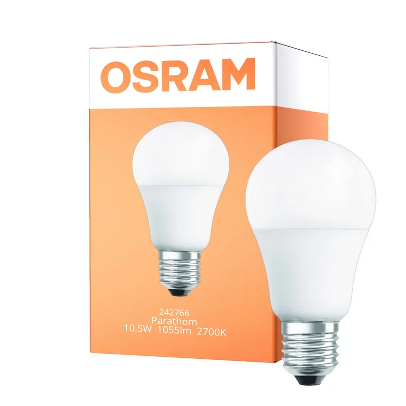 Osram Parathom Classic LED E27 Pera Mate 10.5W 1055lm - 827 Luz muy Cálida | Regulable - Reemplazo 75W Solo Por Tiempo Limitado