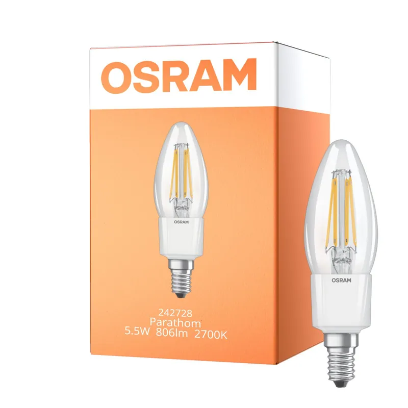 Osram Parathom Retrofit Classic LED E14 Vela con Filamento Clara 5.5W 806lm - 827 Luz muy Cálida | Reemplazo 60W Oferta