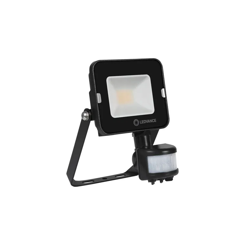 Ledvance Proyector LED Compacto Negro 10W 900lm 100D - 830 Luz Cálida | IP65 - Simétrico - Sensor de movimiento y luz Novedad