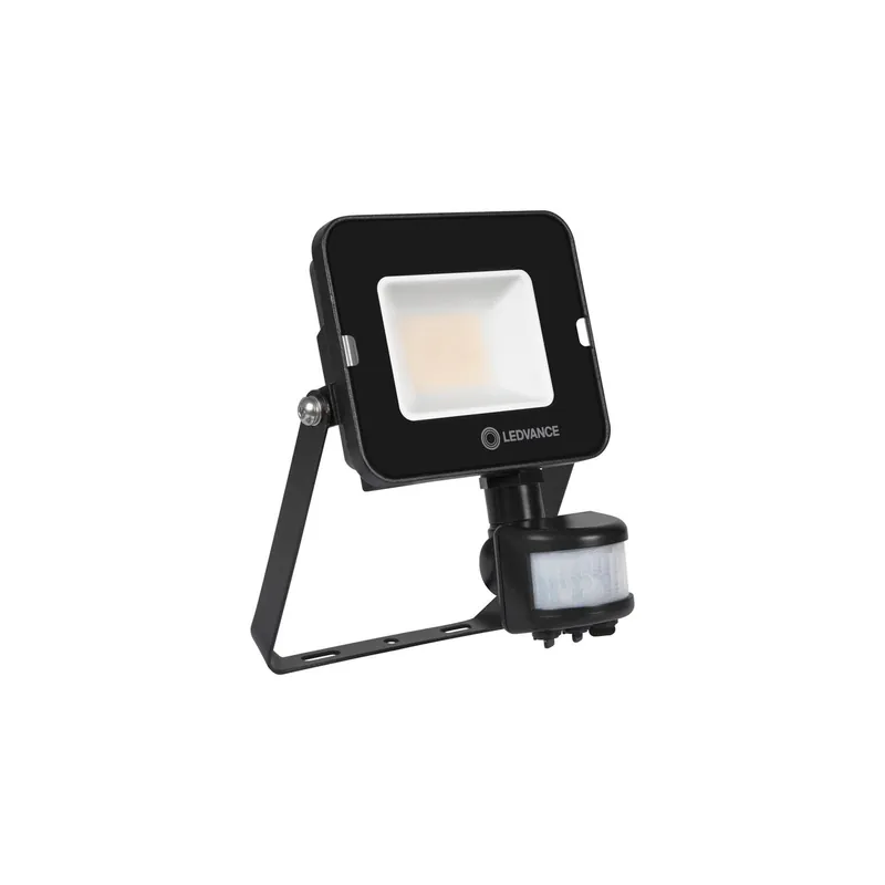 Ledvance Proyector LED Compacto Negro 20W 2000lm 100D - 840 Blanco Frio | IP65 - Simétrico - Sensor de movimiento y luz Pago Seguro