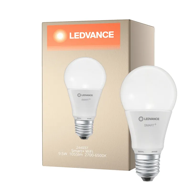 Última Versión Ledvance Smart+ Wifi E27 Pera Classic 9.5W 1055lm - 827-865 Ajustable Blanco | Regulable - Reemplazo 75W