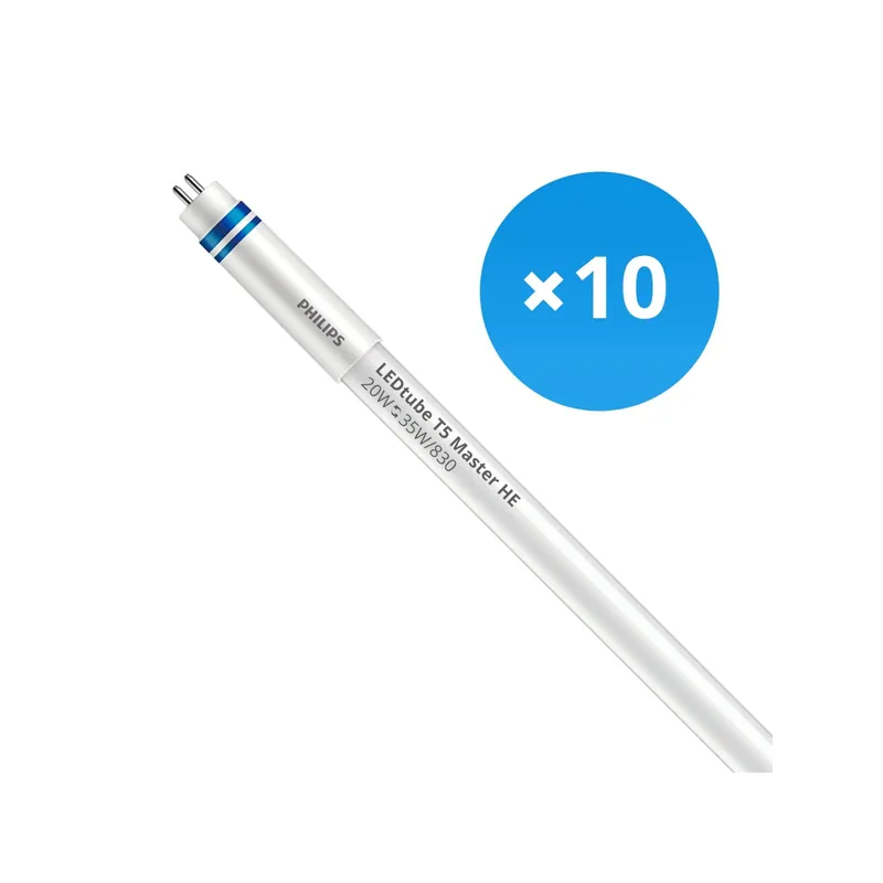 Multipack 10x Philips Tubo LED T5 MASTER (HF) High Efficiency 20W 2800lm - 830 Luz Cálida | 145cm - Reemplazo 35W Envío Exprés