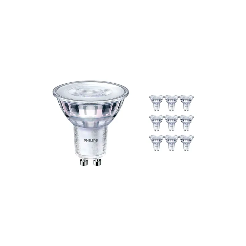 Multipack 10x Philips Corepro LED Foco GU10 PAR16 5W 485lm 36D - 840 Blanco Frio | Reemplazo 65W Ordena Ya