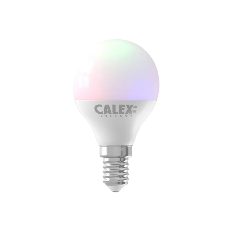 Disponible Ahora Calex Smart Esférico LED Bulbo E14 5W 470lm 2200-4000K | Tuya Wifi - Color Ambiance + Ajustable Blanco