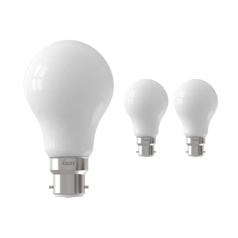 Multipack 3x Calex Smart Tuya Wifi B22 Pera 7W 806lm - 822-840 Ajustable Blanco | Regulable - Reemplazo 60W Ordenar Ahora Mismo