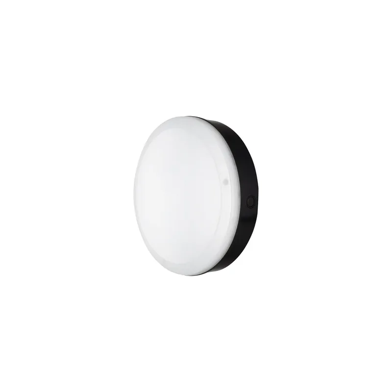 Marca Reconocida Ledvance Surface Bulkhead 300 15W 830 1400lm Negro IP65 | Luz de emergencia 3H con Sensor - Luz Cálida