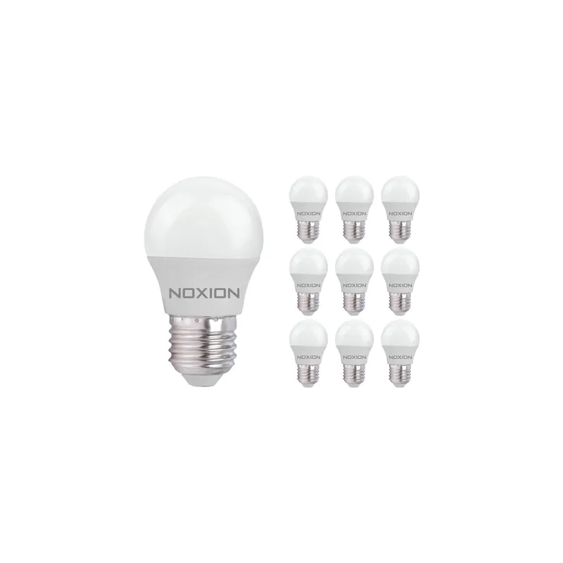 Multipack 10x Noxion Lucent Lustre LED E27 Esférica Mate 2.5W 250lm - 827 Luz muy Cálida | Reemplazo 25W Promoción Exclusiva