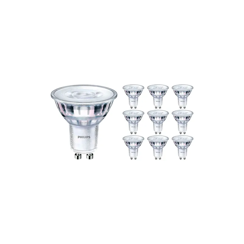 Compra Ahora Multipack 10x Philips Corepro LED Foco GU10 PAR16 4.9W 460lm 36D - 830 Luz Cálida | Reemplazo 65W