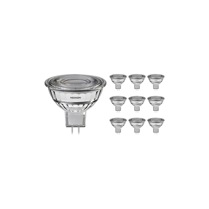 Multipack 10x Noxion Foco LED GU5.3 MR16 7.5W 621lm 60D - 827 Luz muy Cálida | Regulable - Reemplazo 50W Liquidación