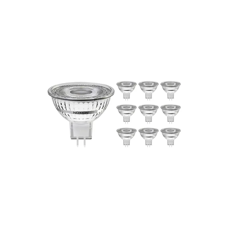 Multipack 10x Noxion Foco LED GU5.3 MR16 4.4W 345lm 60D - 827 Luz muy Cálida | Regulable - Reemplazo 35W Ordenar Ahora Mismo