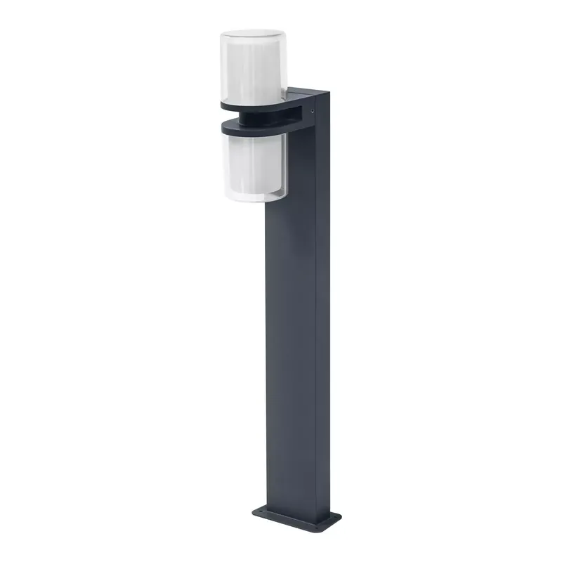 Ledvance Smart+ Wi-Fi LED Lámpara de pedestal Llamarada Oscuro Gris Al Aire Libre 14W 1000lm - 830 Luz Cálida | 80cm - RGBW - Regulable Alta Calidad