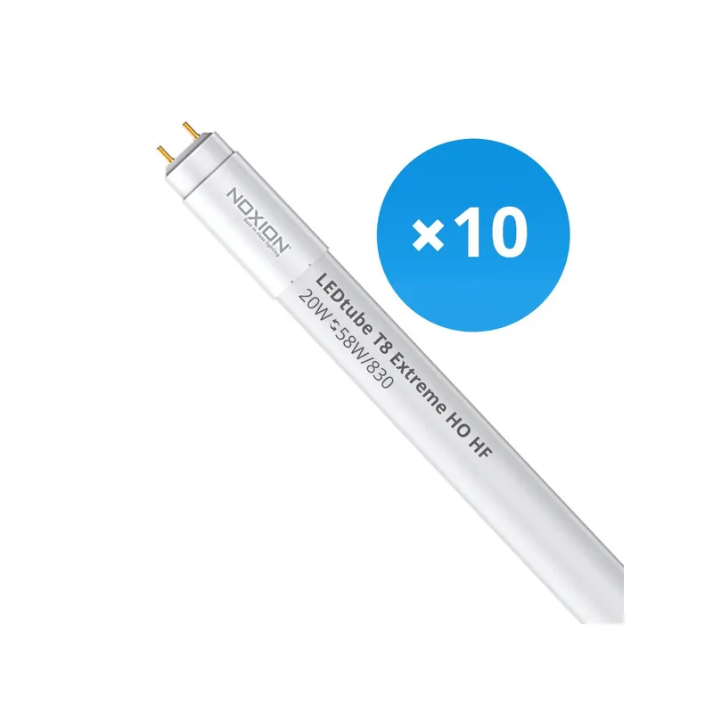 Multipack 10x Noxion Tubo LED T8 Avant Extreme (HF) High Output 20W 2800lm - 830 Luz Cálida | 150cm - Reemplazo 58W Envío Inmediato